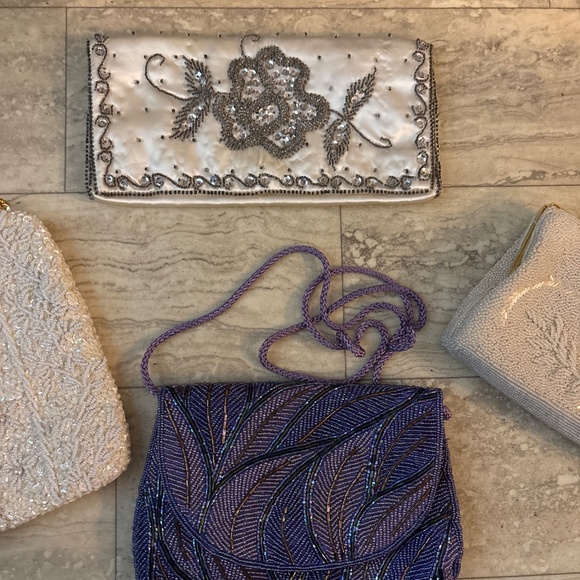 Assortment Of 4 Elegant Vintage Beaded Handbags - Picture 3 of 6